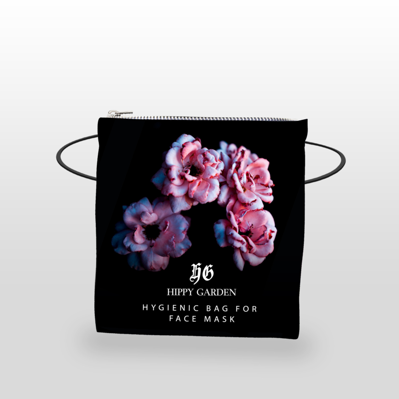 HYGIENIC BAG FOR FACE MASK – BLACK & FLORAL